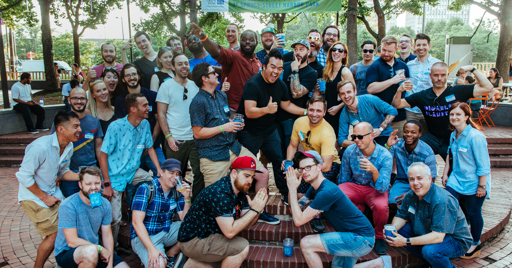 Group photo from a summer meet-up with PHLDesign